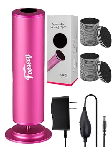 Electric Foot Callus Remover FSA Eligble HSA Item, Professional Pedicure Machine with 60pcs Sandpaper Discs, Adjustable Speed Foot Files for Deadskin, Dry and Cracked Feet — image 1