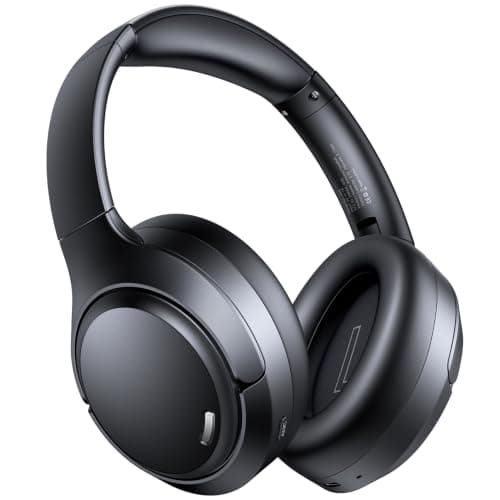 Hybrid Active Noise Cancelling Headphones 120H Playtime 6 ENC Clear Call Mic, Over Ear Headphones Wireless with Hi-Res Audio Comfort Earcup Low Latency ANC Bluetooth 6.0 Headphones for Travel Workout — image 1