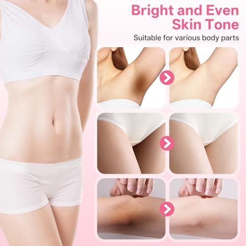 Skin Lightening Cream for Intimate Areas with Arbutin, Tranexamic Acid, Niacinamide, Vitamin C Brightening Cream Dark Spot Remover for Underarm, Knees, Elbows, Inner Thigh, Bikini Area (1fl.oz) view 2