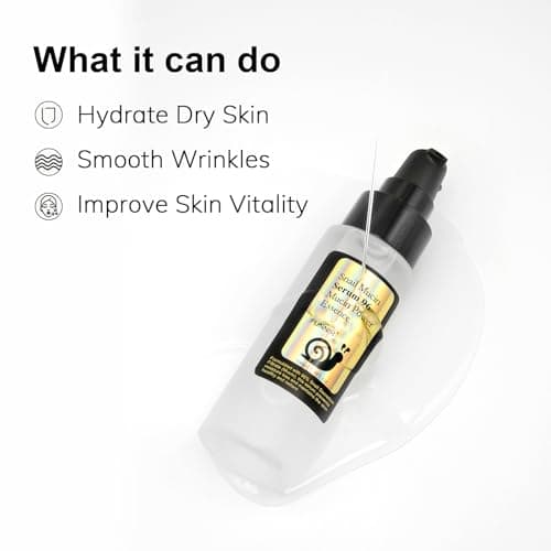 FUNNIR Snail Mucin 96% Essence 100ml, Hydrating Serum for Face with Snail Secretion Filtrate for Dull Skin, Skin care products for All Skin Types view 5