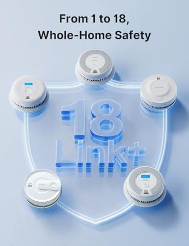 X-Sense 6-Pack Interconnected Smoke and CO Detector, SC06-W | 10-Year Sealed Battery (Not Hardwired), Interconnected Alerts, 2-in-1 smoke & CO, Easy Install, UL 217 & UL 2034 Certified view 5
