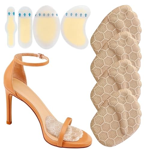 Niifawh Ball of Foot Cushions 2 Pairs, Metatarsal Pads for Women, Heel Cushion Inserts, No Slip Heel Grips Liners Pads and 4 ct Gel Blister Bandages Pads for Reduce Heel, Toe & Foot Pain — image 1