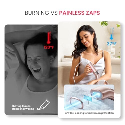IPL Laser Hair Removal, 25J Triple-Pulse, 12cm² Sapphire, 37°F Ice-Cooling view 4