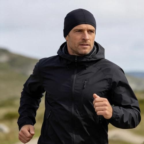 Renil Lightweight Quick Dry Skull Caps, Moisture Wicking Cycling Cap/Helmet Liner Running Beanie Caps for Men and Women view 3