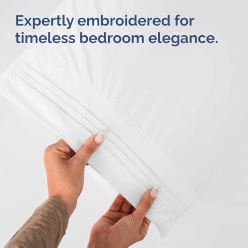 Queen Pillow Cases Set of 2 - Ultra Soft Hotel Quality Pillowcase Covers - Comfy, Cozy & Wrinkle Free - Shrinkage, Stain and Fade Resistant - Machine Washable Pillow Protectors - 2 Piece Set - White view 6