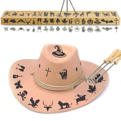 1 Inch 104-Piece Stainless Steel Branding Iron Kit - Alphabet, Numbers & Animal Designs for Wood Burning, Leather Crafting, Steak Marking, BBQ Grill & DIY Personalized Gifts (104) view 5