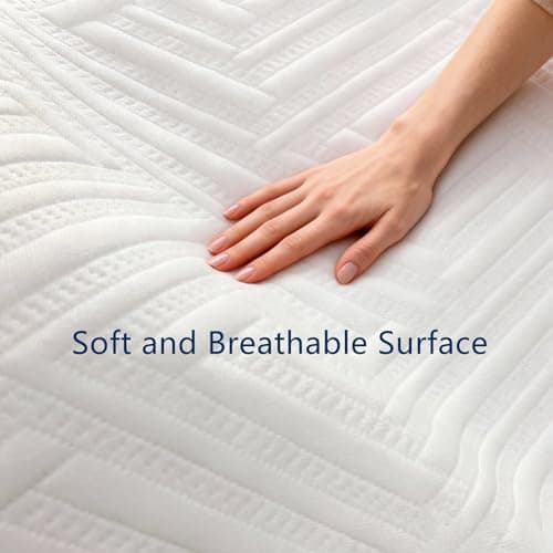 Avpxxk 12 Inch Queen Size Medium Firm Hybrid Mattress in a Box with Innerspring Coils, Multiple Support Foam Layers for Pressure Relief. (Queen (U.S. Standard)) view 5