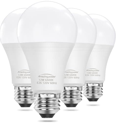 Amazing power 100W Equivalent E26 LED Bulbs, Daylight White Non-Dimmable Medium Screw Base Light Bulbs 6500K, 4-Pack — image 1