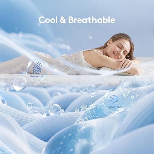 Lomeluous King Mattress, 14” King Size Mattress Hybrid with 4 Layers Premium Gel Memory Foam and Edge Support 7-Zone Pocket Springs, Motion Isolation & Pressure Relief, Plush Medium Comfort in a Box view 2