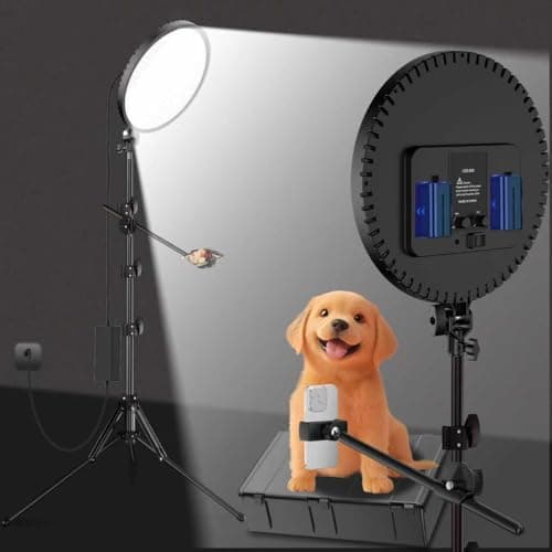 Large Barber Light with72 inch Stand, 55W 6500K Full-Screen Selfie Light Ring, 360 Phone Holder,Remote Controller,Box,Black,There are for You to Choose from.(Black, 13) — image 1