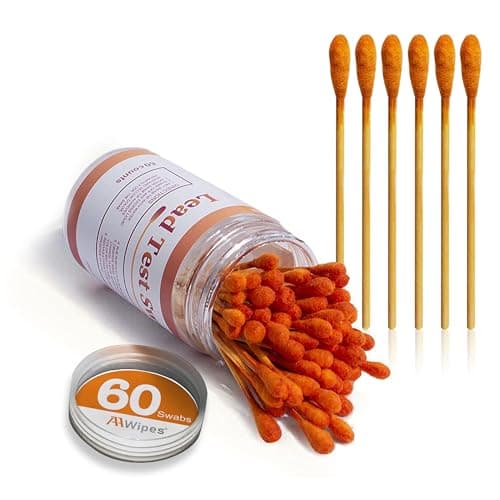 AAwipes Lead Test Swab Kit (60 Rapid Home Testing Swabs) 30-Second Results. Dip in Water. Home Use for - Painted, Jewelry, Ceramics, Wood (LS60) — image 1