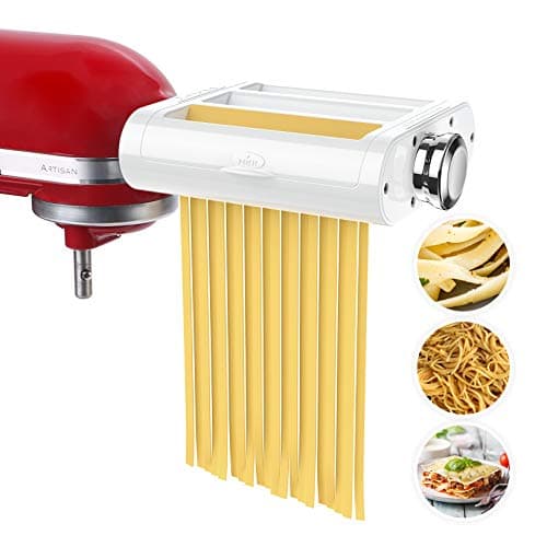 Antree Pasta Maker Attachment 3 in 1 Set for KitchenAid Stand Mixers Included Pasta Sheet Roller, Spaghetti Cutter, Fettuccine Cutter Maker Accessories and Cleaning Brush — image 1