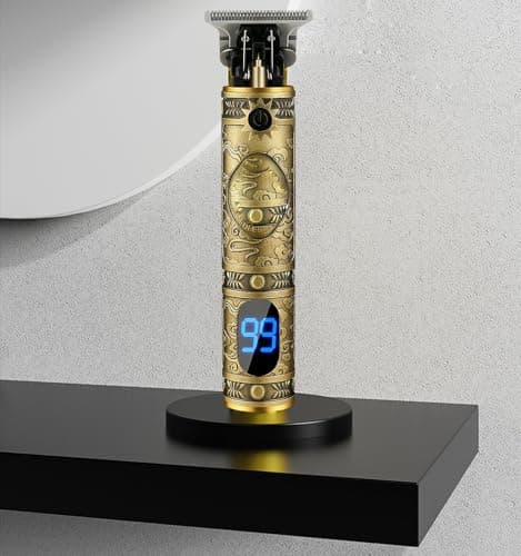 Ofmeow Beard Trimmer for Men Cordless Hair Clippers with LCD Display Professional Gooming Set Haircut Trimmers Rechargeable Shaver Gift for Kid Boyfriend Boy Family view 3