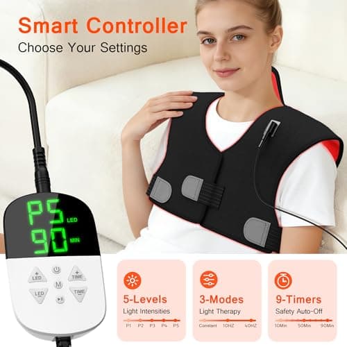 SUHZF Red Light Therapy for Neck and Shoulders view 3