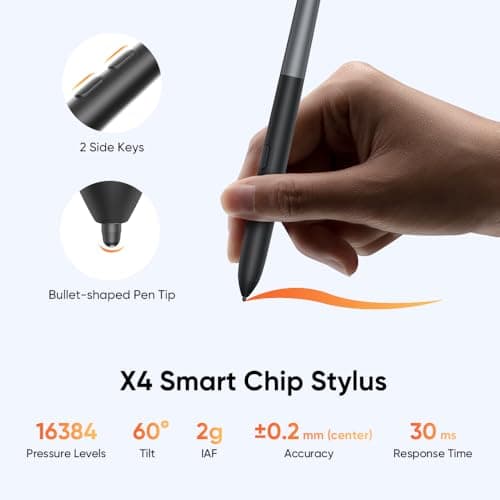 XPPen Artist 12 3rd 11.9" Drawing Tablet with Screen | X4 Pen 16K Pressure | Dial Wheels+8 Keys | AG Etched Glass Portable Art Drawing Tablet Compatible with Windows/macOS/Android/ChromeOS/Linux view 2