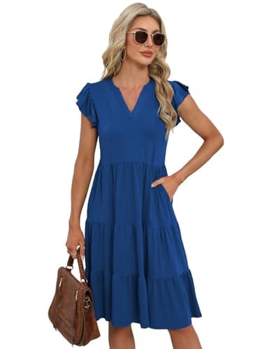 Summer Dresses for Women 2026 Elegant Classy Casual Plus Size Spring Midi Fashion Dress S-XXL view 2