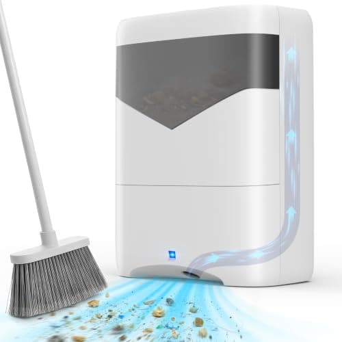 Purivanta Touchless Vacuum Automatic Dustpan, 22kPa Suction, Baggless | Auto/Manual Mode, Hands-free Cleaning, Ideal for Pet Hair, Kitchen, and Salon, White — image 1
