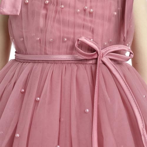 EULIMENE Toddler Girls Tulle Dress Spaghetti Strap Tutu Birthday Princess Pageant Party Dresses 9M-4Y view 6