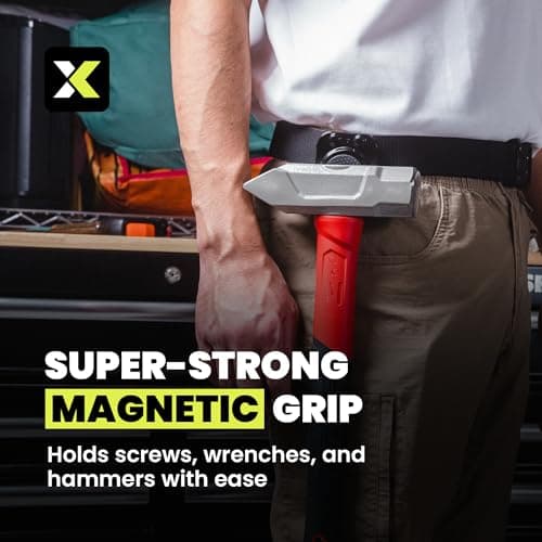 Magnetic Tool Holder - Strong Clip-On Belt Magnet Holster for Screws, Nails, Drill Bits, Hammer, Sockets, Pliers, Screw Drivers, Trowel, Wrench, or Any Magnetic Tools view 6