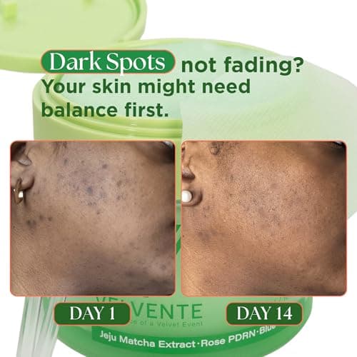 VELVENTE Matcha Facial Moisturizer with Rose PDRN, Korean Peptides Hydrating Firming Cream for Anti Aging, Dark Spot & Uneven Skin Tone, Soothing Radiance for Soft, Glowy Skin, All Skin Types, 3.53 oz view 3
