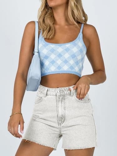 Goranbon Womens High Waisted Jean Shorts Straight Leg Raw Hem Retro Denim Shorts Summer Hot Pants with Pockets view 5