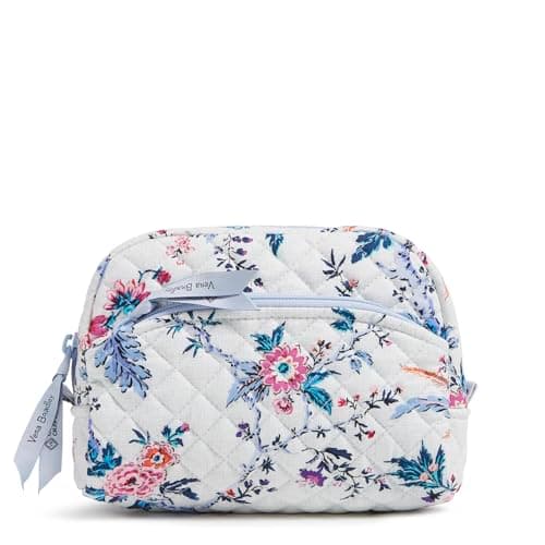 Cotton Medium Cosmetic Makeup Organizer Bag, Magnifique Floral, One Size