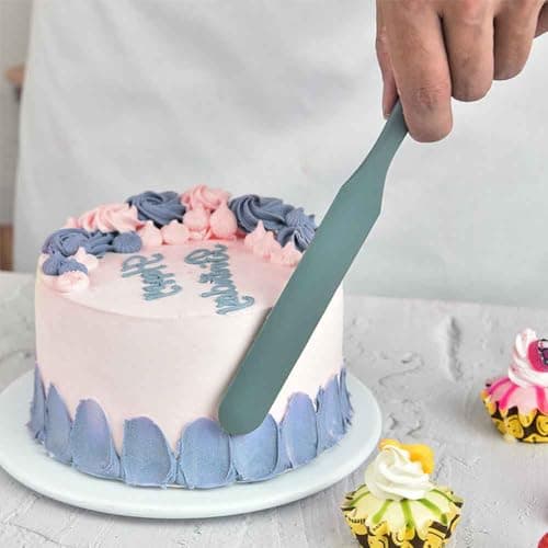 Silicone Spatula Set of 5-600°F Heat Resistant Kitchen Scraper Spatulas, Strong Steel Core and One-Pieces Seamless Design, Great for Cooking Mixing & Baking - BPA Free & Dishwasher Safe (green) view 6