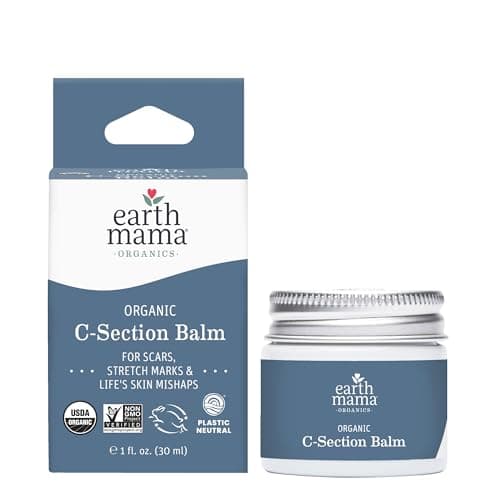 Earth Mama Organic C-Section Balm - 1 oz - USDA Certified Organic Scar Balm for C-Section Recovery — image 1