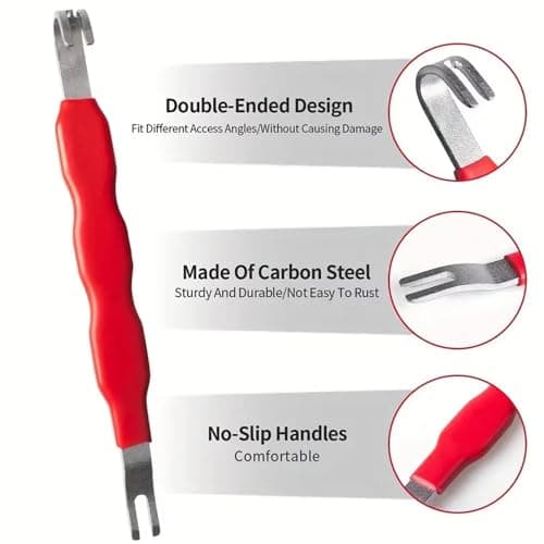 Automotive Electrical Terminal Connector Separator Removal Tool, Handy Automotive Electrical Connector Removal Tool - Easy to Use, Damage Free, Comfort Grip for Cars, Trucks, and SUVs (Red+Black) view 4