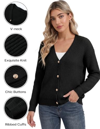 Cardigan Sweaters for Women, Womens Sweaters Chunky Cardigan Fall Clothes view 6