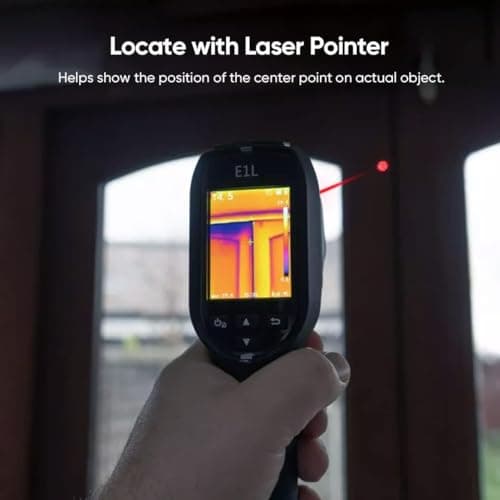 HIKMICRO E1L Thermal Imaging Camera with Laser Pointer, 320×240 Output, -4°F to 1022°F, 25Hz, <40mK, 350g Lightweight Handheld Thermal Imager with Professional PC Analysis view 3