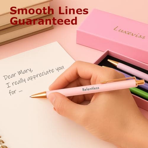 Luxeviss 3 Pcs Inspirational Pens Quotes Ballpoint Pen with Stylus Tip Gifts for School Coworkers Office Supplies Black Ink view 4