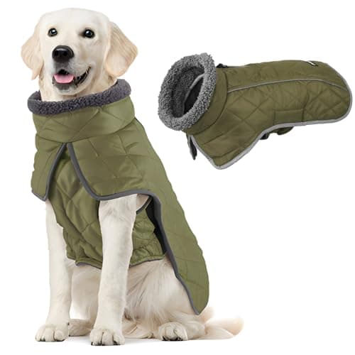 Fragralley Dog Winter Coat Turtleneck Windproof Dog Vest for Walking,Hiking — image 1