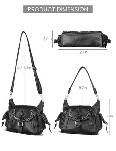Women Mini Tote Bags City Tote Shoulder Boho Vegan Leather Hobo With Straps view 2