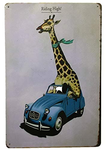 AIQIBAO Metal Vintage Tin Sign Decor-Animal for Kitchen Home Garage Bar Pub Outdoor Retro Art Sign 12" X 8" — image 1