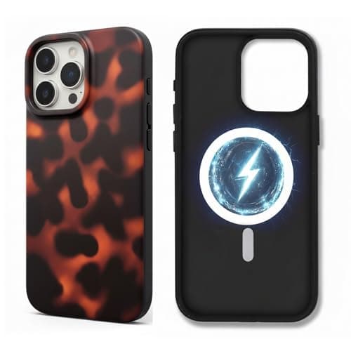 ASONCE Cute Tortoise for iPhone 16 Pro Case - Compatible with MagSafe - Matte Magnetic Design Tortoise Phone Case for Women Girly - Tortoiseshell view 1
