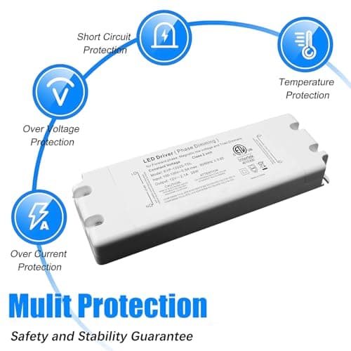 12V 25W Dimmable LED Driver, Power Supply for TRIAC Dimmer, AC to DC Transformer for LED Lighting view 5