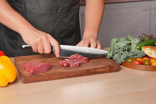 ZHANG XIAO QUAN Kitchen Knife in High Carbon Steel, Professional Chef Knife with Ergonomic Handle and Ultra Sharp Blade view 2
