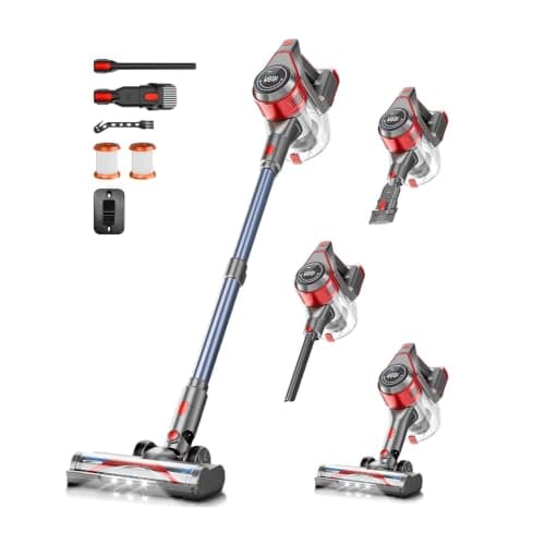 MOOPRI Cordless Vacuum Cleaner for Home - Powerful, 40Kpa Stick Vacuums Lightweight with Detachable Battery Display, Max 45Mins Runtime, 8 in 1 Handheld Vacuum for Hardfloor & Carpets Pet Hair — image 1