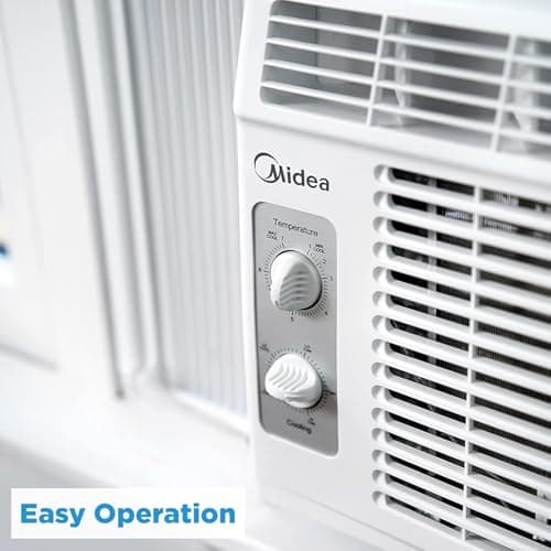 Midea 5,000 BTU EasyCool Small Window Air Conditioner - Cool up to 150 Sq. Ft. with Easy-to-Use Mechanical Controls and Reusable Filter, Perfect for Small Bedroom, Living Room, Home Office view 5