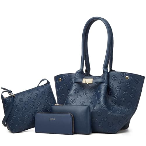 Women Fashion Handbags Wallet Tote Bag Shoulder Bag Top Handle Satchel Purse Set 4pcs — image 1