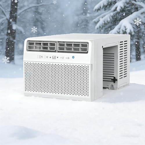 COWSAR 12,000 BTU Window Air Conditioner, Saddle Mount AC Unit Cools Up to 500 Sq.Ft, 3-in-1 with Cool/Dehumidifier/Fan, 24H Timer, Quiet Operation, Energy Saving, Easy Install, White view 2