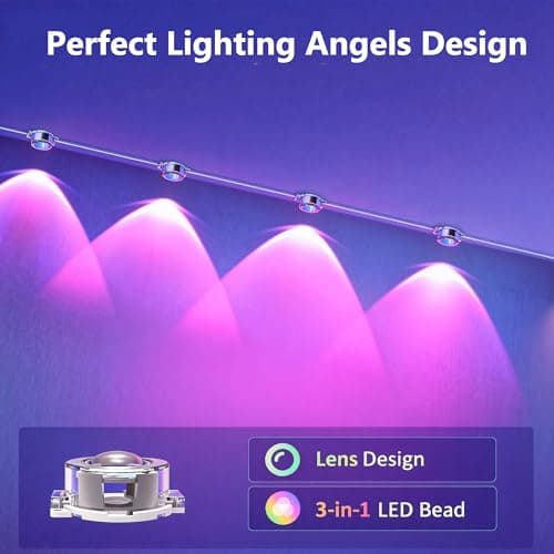 RGB Permanent Outdoor Lights, 500FT Smart LED Eaves Lights with APP & Remote Control, IP67 Waterproof Outdoor String Lights for Christmas, Halloween,Party, Garden, Patio, House Decor(2 Rolls of 250FT) view 2