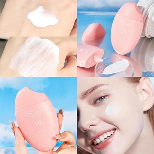 Sunscreen SPF 50+ 50g, Hydrating Sheer Face Sunscreen, Waterproof & Lightweight Water Gel, Non-Greasy, No White Cast, for Sensitive Skin Daily Use view 4