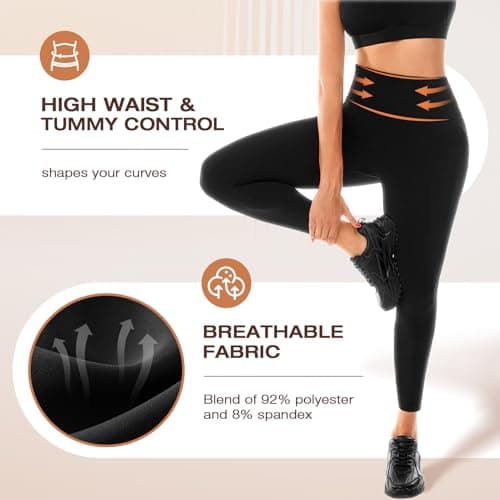 Walifrey Leggings for Women,High Waisted Soft Yoga Pants for Gym view 2