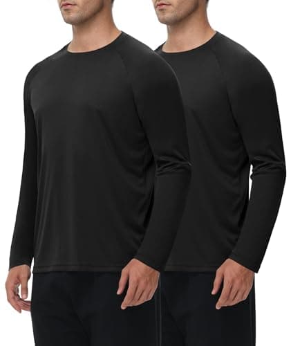 Long Sleeve Shirts for Men - Quick Dry Moisture Wicking UV UPF Sun Protection T-Shirts for Fishing Workout Swim — image 1