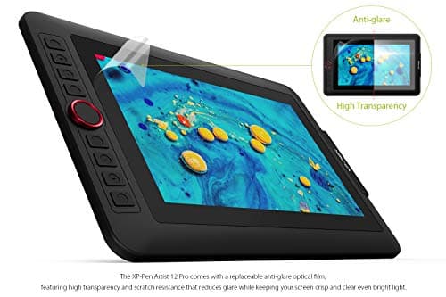 XPPen Artist12 Pro 11.6" Drawing Tablet with Screen Pen Display Full-Laminated Graphics Tablet with Tilt Function Battery-Free Stylus and 8 Shortcut Keys(8192 Levels Pen Pressure and 72% NTSC) view 5