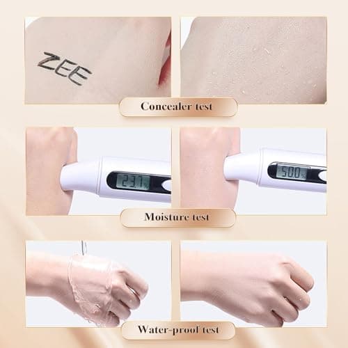 Mushroom Head Air Cushion CC Cream with Setting Powder Makeup Set, Blurs Fine Lines & Imperfections, Controls Shine & Smooths Complexion, Even Skin Tone for All Skin Types for Women (Natural) view 5