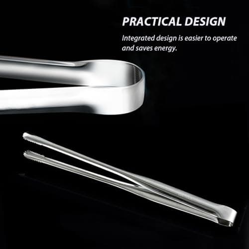 2 Pcs Korean BBQ Tongs Kitchen,Stainless Steel Meat Grill Tong For Cooking Portable Kitchenware Grill Tongs for Home Outdoor Steak Salad Food view 6