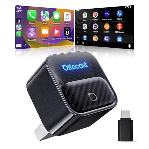 Ottocast Mini Core 2026, 2-in-1 Wireless CarPlay Adapter & Android Auto Adapter – Auto-Switch, Plug & Play, WiFi 6, Fast Reconnect, Mini & Stable — image 1